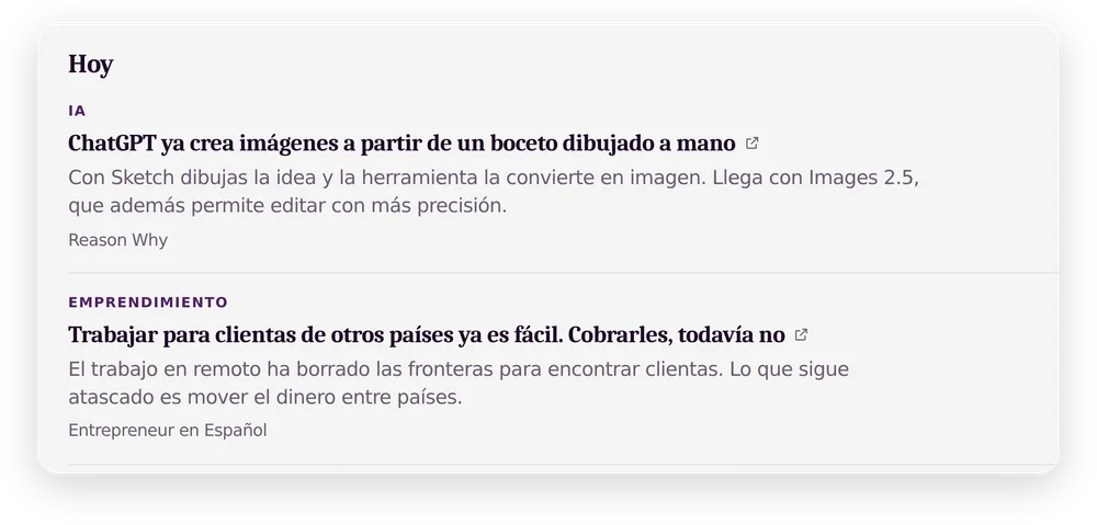 Las noticias del día en Lo que pasa fuera de la caja.